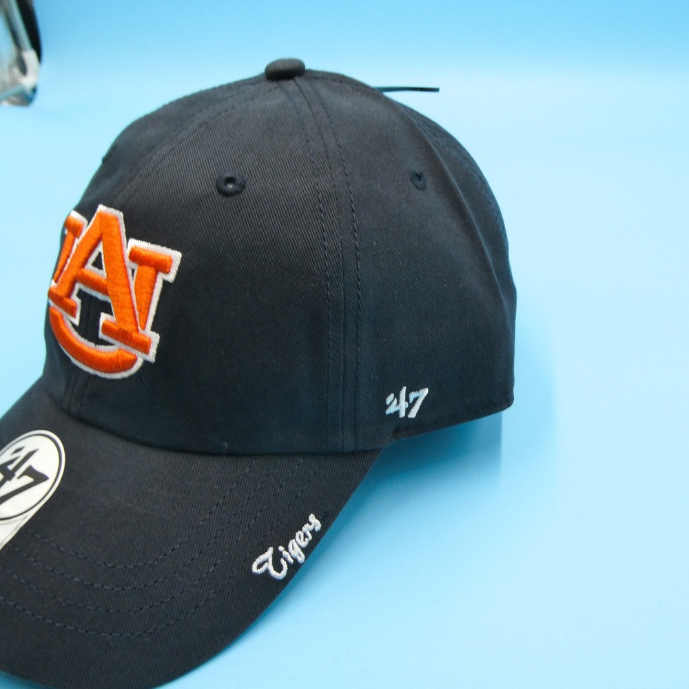 '47 Brand Cap Womens One Size Clean Up Auburn Tigers Navy Blue Cotton Adjustable - Picture 3 of 8